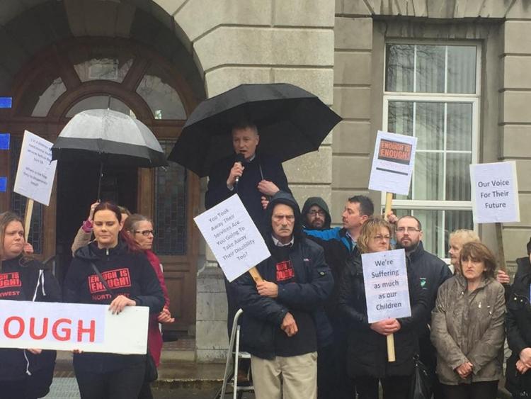 Children are being let down in the here and now says local TD at protest
