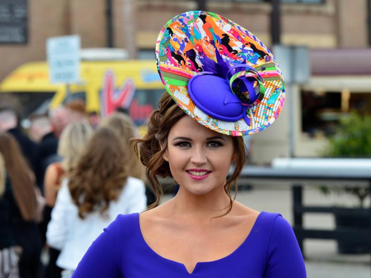 Glamorous Jennifer Wrynne  at Punchestown Races