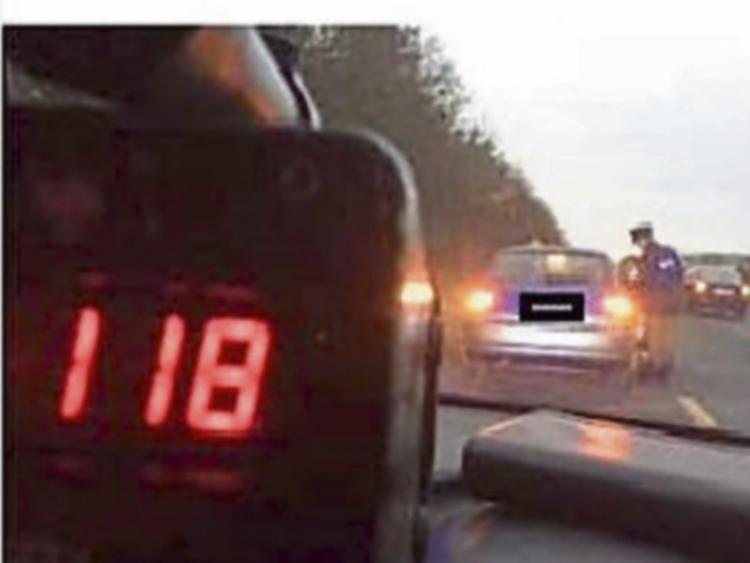 Ten cars detected speeding over 110km an hour in Newbridge