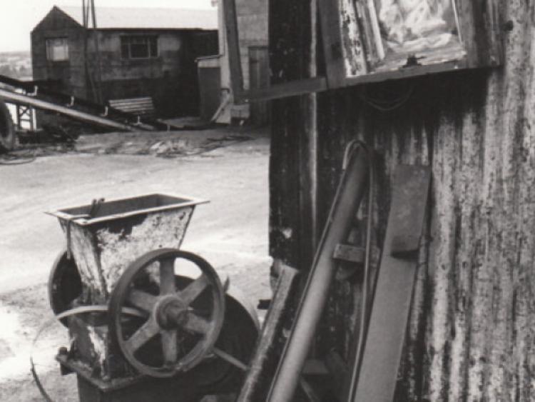 Outside one of the workshops at Arigna Mine.