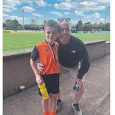 Daithí Davis, a  pictured with his dad Padraic, the well-known former Longford GAA manager and player who will be travelling to Dublin regularly with his son for training and matches