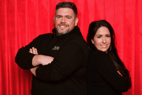 Liam Brady plays Bill Snibson while Lindsay Dann plays Sall in St Mel’s Musical Society's production of Me and My Girl