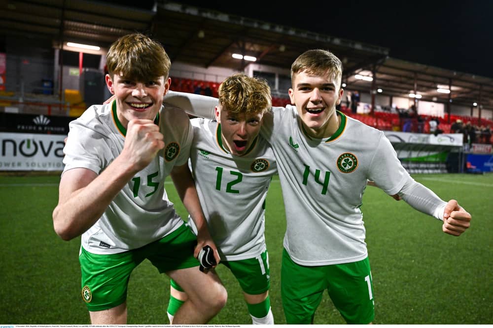 Ireland U17s make history as they qualify for World Cup with 5-0 win PIC: Sportsfile