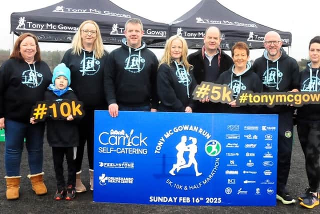 James Keane of Keane Tiles Drumshanbo, Caroline Rooney of Bay Contracting Boston, Conor & Glen McGowan of MG Transport, Grace & Niall Gormley of Pat's Carpets, committee member Enda McGloin and Shane McGovern of Setia Construction Picture: Willie Donnellan