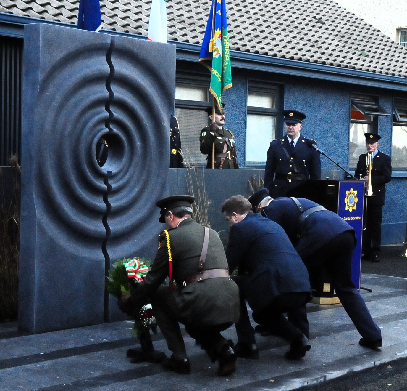 Four decades on, Ballinamore unveils monument to two lost in IRA standoff