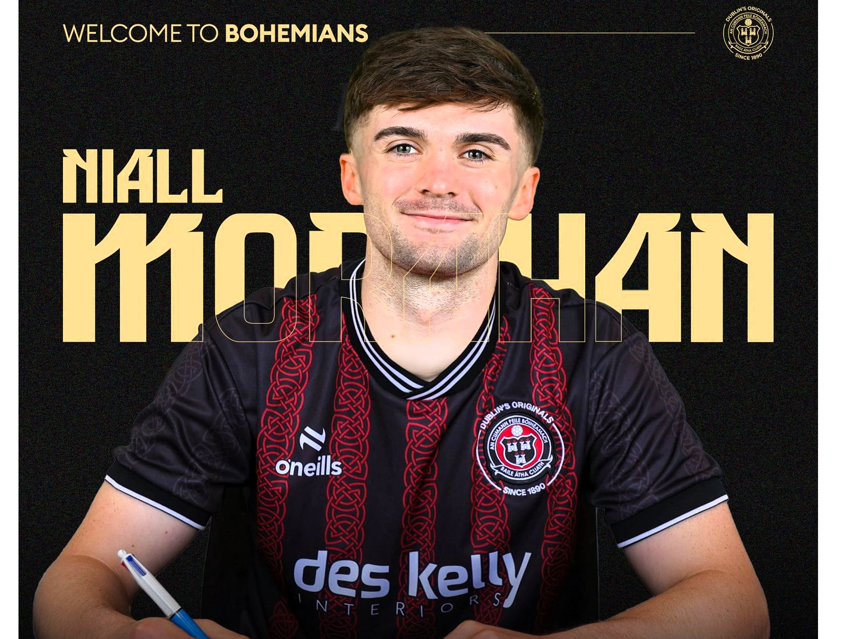 Niall Morahan has signed for Bohemian FC Picture: Bohs FC