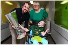 John O'Shea meets 10 year old Sophie McCormack from Kildare