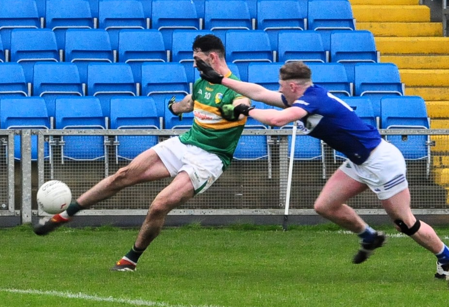 Mark Pluinkett in action against Laois last Saturday Picture: Willie Donnellan