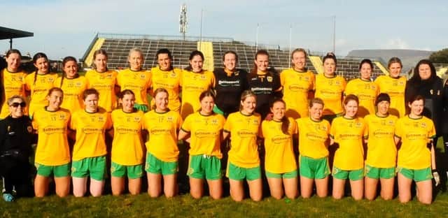 Ellen McGuire's long range shot was spilled for a fifty before Duffy hit another bad wide. The corner-forward made amends with a fine point on eight minutes but two wides from Sinead Naughton, one from a free, exacerbated Eoghan Rua's growing unease at all their misses. Duffy burst through two or three players to tie the scores on 12 minutes before adding another wide to Eoghan Rua's collection.