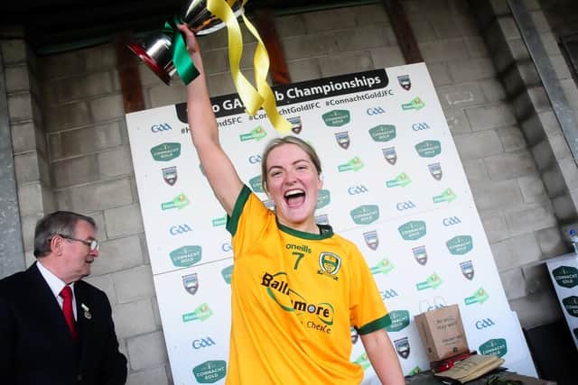 Sarah McLoughlin was put through for a goal chance but blasted wide on the near side while Lindsay broke through again on goal after good work from Feeney and sub Keeva Flynn but drover the ball over the bar again midway through the quarter. However, Eoghan Rua made no mistake when they broke up a Ballinamore attack and worked the ball up the field, Orla Naughton providing the final pass to her sister Sinead for a crucial goal.