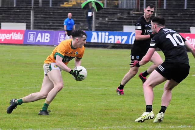 But whatever hopes that those scores raised, they were ruthlessly killed off two minutes later. Fermanagh played a long ball into the corner for Quigley to chase but he was clearly fouled. The Roslea man reacted quickly to catch the Leitrim defence off guard, finding Ryan Lyons in front of the goal and he made no mistake from close range.
