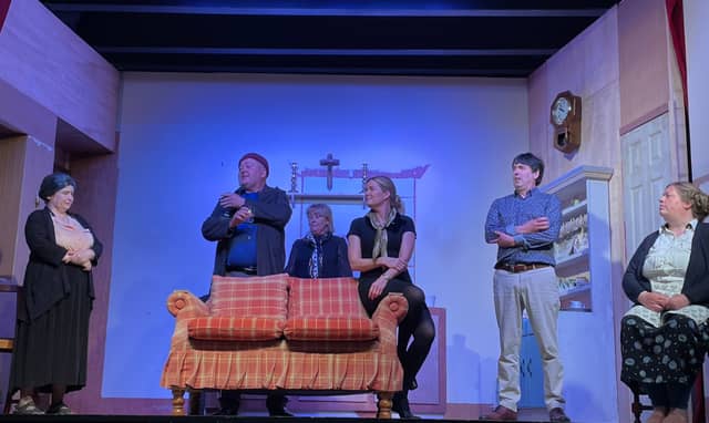 Aughawillan Drama Group in rehearsal.