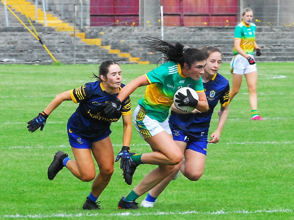Laura O'Dowd in action in last year's Connacht IFC Final in Tuam Picture: Willie Donnellan