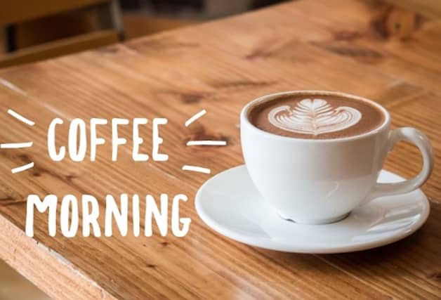 The fundraising Coffee Morning is being held on Sunday..