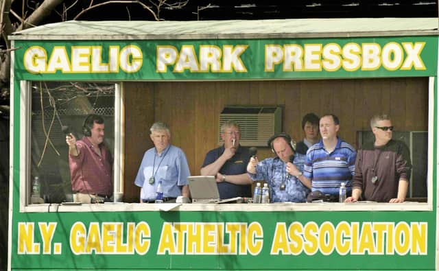 Flashback to 2003 and Leitrim's Connacht SFC clash with New York with the Observer's John Connolly joined by PJ Leddy, Seamus Duke and John Lynch in the press box Picture: Sportsfile