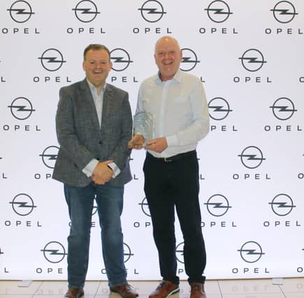 Richard Dillon, Head of Retail Sales at Opel, Paul Walpole, Sales Manager at Central Motors, Mohill, County Leitrim