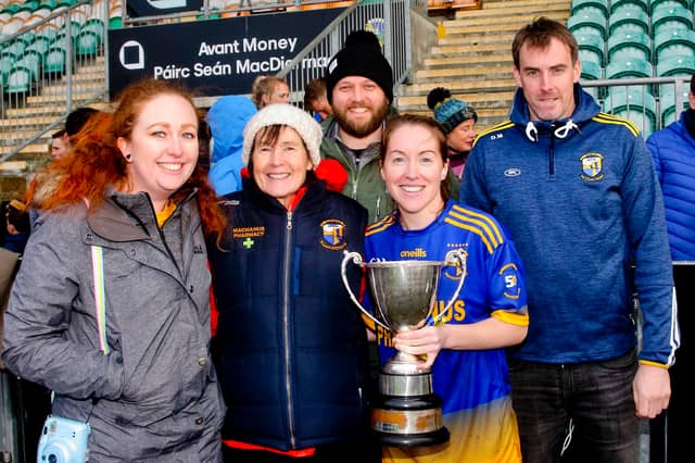 Mary Alice Maguire pictured celebrating with her family - Naomi Carson, Ethel Maguire, Mark Carson & Dan Maguire Picture: James Molloy