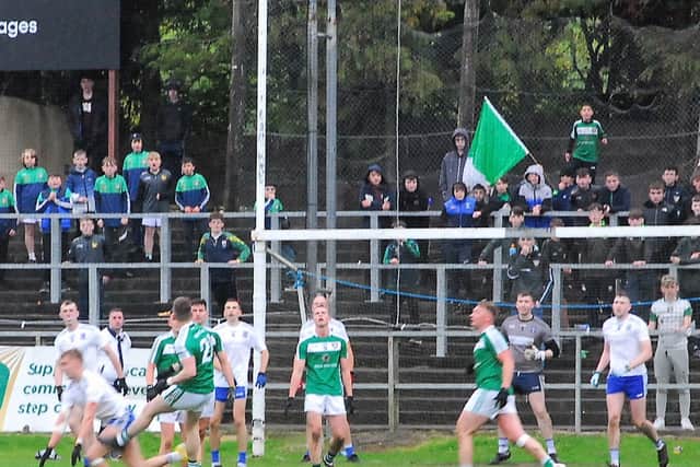 From that kickout, Paul Keaney fielded and quickly found Conor Hackett who fired over and incredibly we were level. Mohill had a free to go back in front but in worsening conditions, Beirne played it short to Keith Keegan. His pass found Ronan Kennedy but the sub saw his shot drift wide.