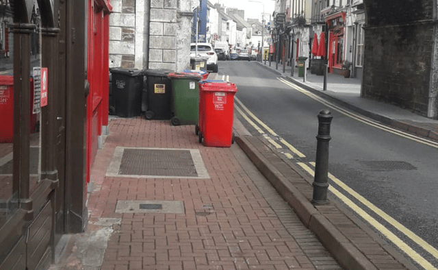 Blocking footpaths causes significant difficulties for those with vision impairment.