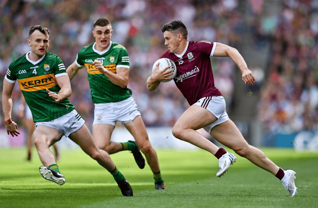 Galway's Shane Walsh in action against Kerry's Tom O'Sullivan and Seán O'Shea during the recent All-Ireland Senior Championship Final in Croke Park Picture: Brendan Moran Sportsfile