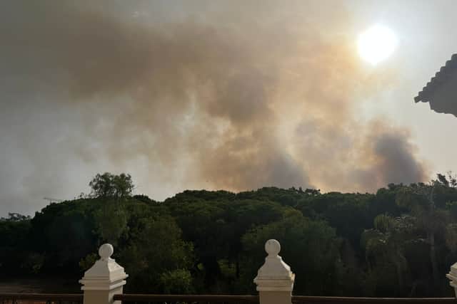 A source on the ground locally has confirmed the fires are "bad", particularly around the famous 'Golden Triangle' areas of Vale do Lobo, Almancil and Quinta do Lago, where major golf courses are located. 