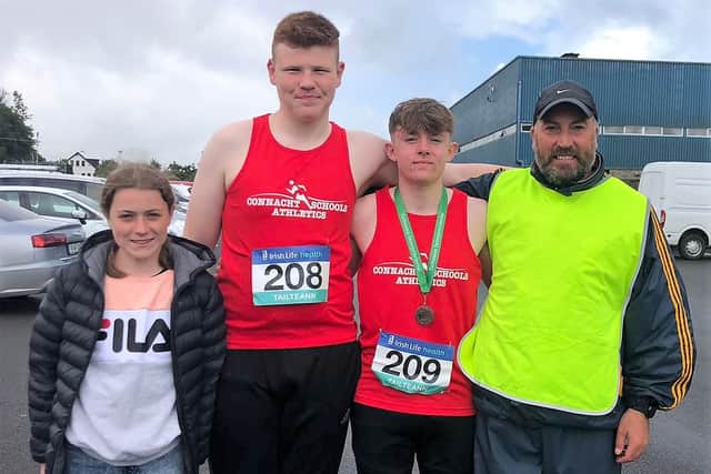 Lough Allen College’s Luke Fitzmaurice finished third in the Tailteann Games Inter Provincial Walk in Tullamore on Friday June 24, as Connacht dominated the event with four walkers covered by less than five seconds in the battle for medals.