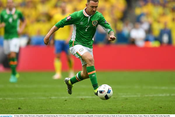 Former Republic of Ireland international player Aiden McGeady.
