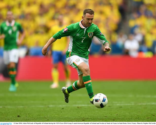 Former Republic of Ireland international player Aiden McGeady.