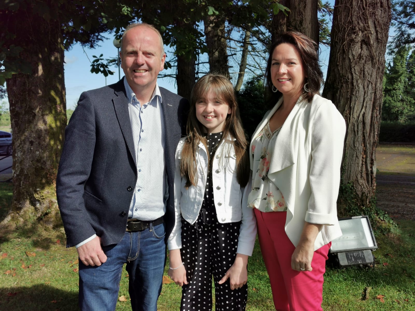 Rachel Mallon from Bornacoola pictured with her parents Brian and Edel