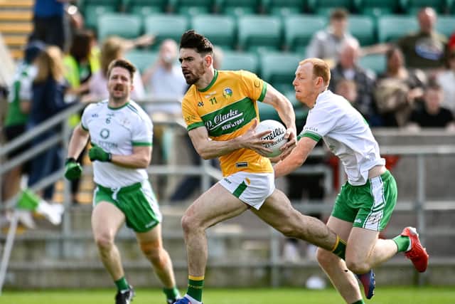 Another Gavaghan free left the score at 1-6 to 0-8 at the halftime break in favour of Leitrim as London reduced Leitrim’s five point lead with four unanswered scores.