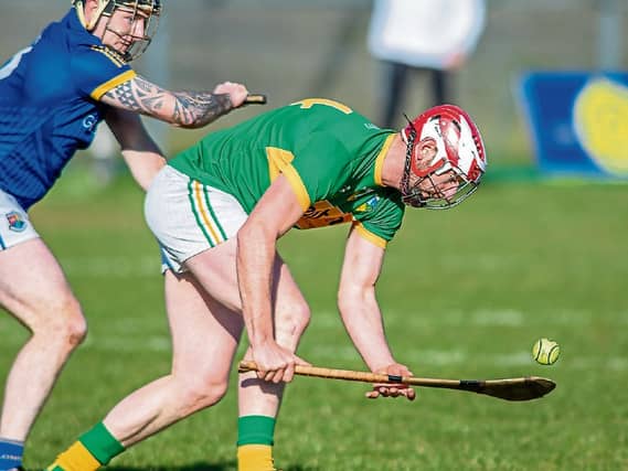 Liam Moreton lifts the sliothar against Longford Picture: Stefan Hoare