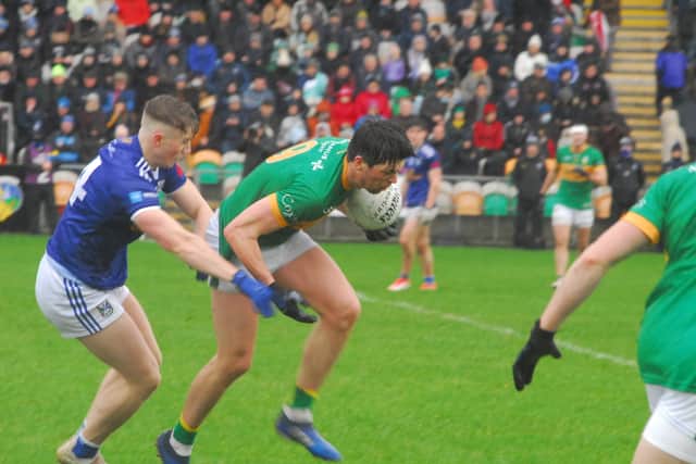 Galligan did most of his damage in the first half with four points from placed balls as the Breffni men played against the strong wind but still went into the break a point to to the good. That, in simple terms, was the winning of the game as Cavan just had that little bit too much for Moran’s troops.
