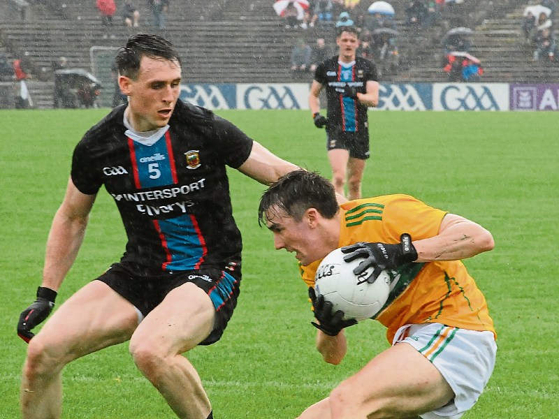 Tom Prior in action for Leitrim against Mayo in the 2021 Connacht SFC Picture: Willie Donnellan