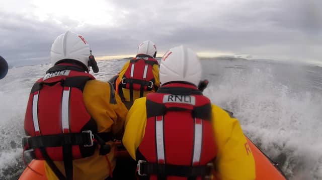 Bundoran RNLI members on their way to help