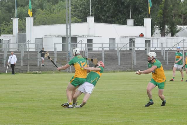 But they were a different side in the second half, making the most of the interval to regroup and once they levelled the scores and levelled the numbers on the field thanks to a fourth minute penalty after Martin Feeney fouled Ritchie Ryan for an incident that was deemed a goal scoring opportunity, Donegal never looked in any danger.