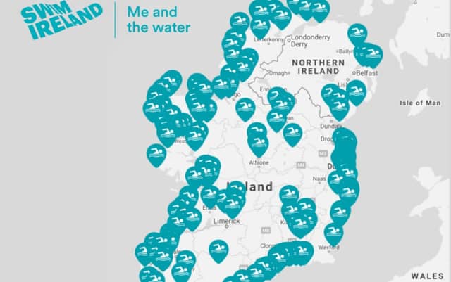 Swim Spot Map Screengrab