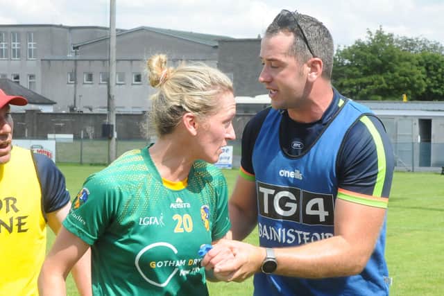 Leitrim fans celebrate as Ladies secure quarter-final place with victory in Ballinasloe