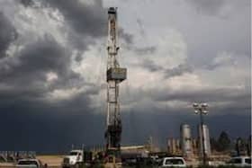 A fracking pad