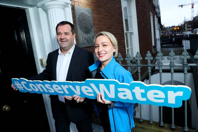 At this week’s launch were Michael Gillen, Ibec and Christine Crawford, Business Marketing and Communications Lead, Irish Water.