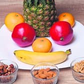Aim for three  main meals a day and include a maximum of two nutritious snacks, such as a piece of fruit with 4-5 nuts