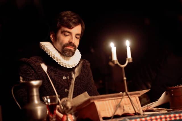 Fernando Corral as Captain Francisco de Cuéllar - photo SpanishArmadaIreland.com