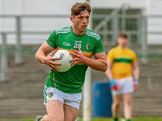 Jack Gilheaney will line out at midfield having saw action for Leitrim against Clare in the All-Ireland Qualifiers Picture: Willie Donnellan