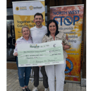 Marie McGuinness, Fundraising Department; Fergal Guihen and CEO Martina Jennings.