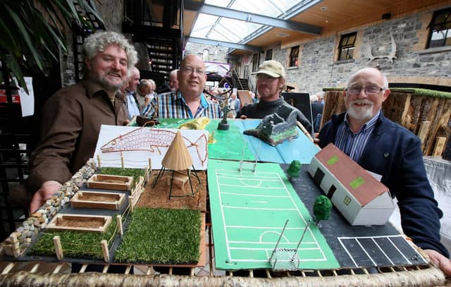 Pictured are Enda McGloin, Lima Waters, Bob Curan and Pat Geever from Kinlough Men's Shed.