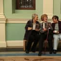 Pictured at the launch of Valerie Cox's book chronicling the history of the charity, ALONE.