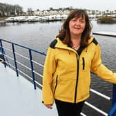 Leitrim's Greatest Sporting Moment winner Frances Cryan pictured where it all began at Carrick-on-Shannon Rowing Club. Photo by Willie Donnellan