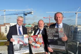 Pictured- Pat Kenny, Joint Chair of CSPAC, Martin O'Halloran, CEO, HSA, Tom Parlon, Director General of CIF.