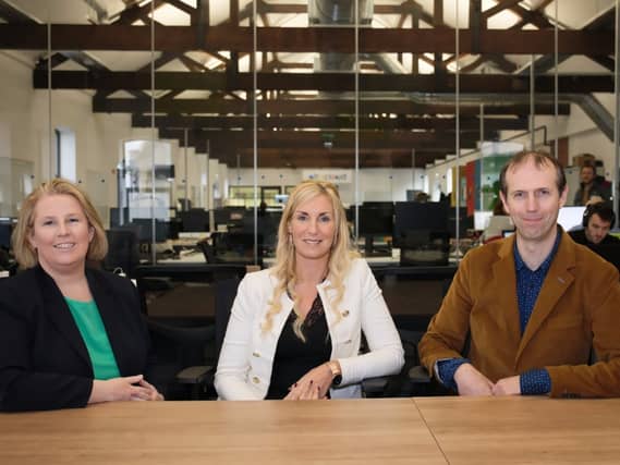 Portershed Innovation Community Manager Mary Rodgers; Michelle Murphy, Director, Collins McNicholas and John Breslin, Insight Centre, NUI Galway