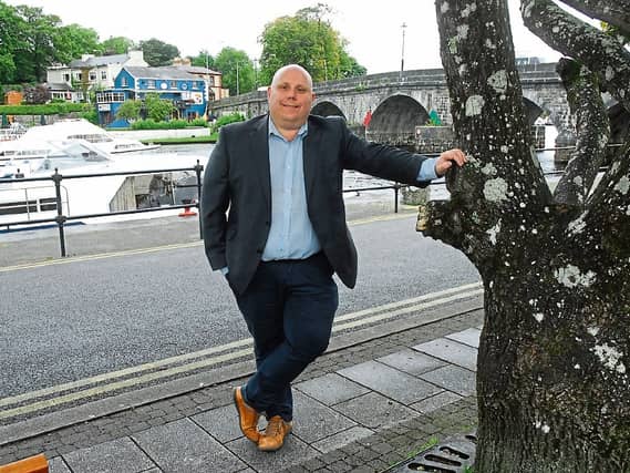 He might be from Roscommon but he is the Leitrim camp now - John Lynch pictured at the Quay in Carrick-on-Shannon. Photo by Willie Donnellan