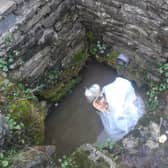 Nappies and food waste dumped in a well at Sheemore.